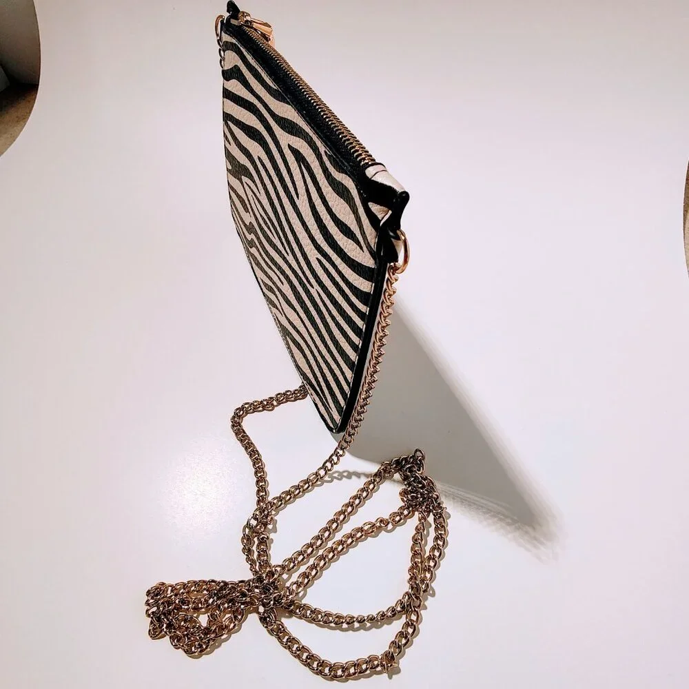 Women's Zebra‎ Crossbody Chain Small Purse